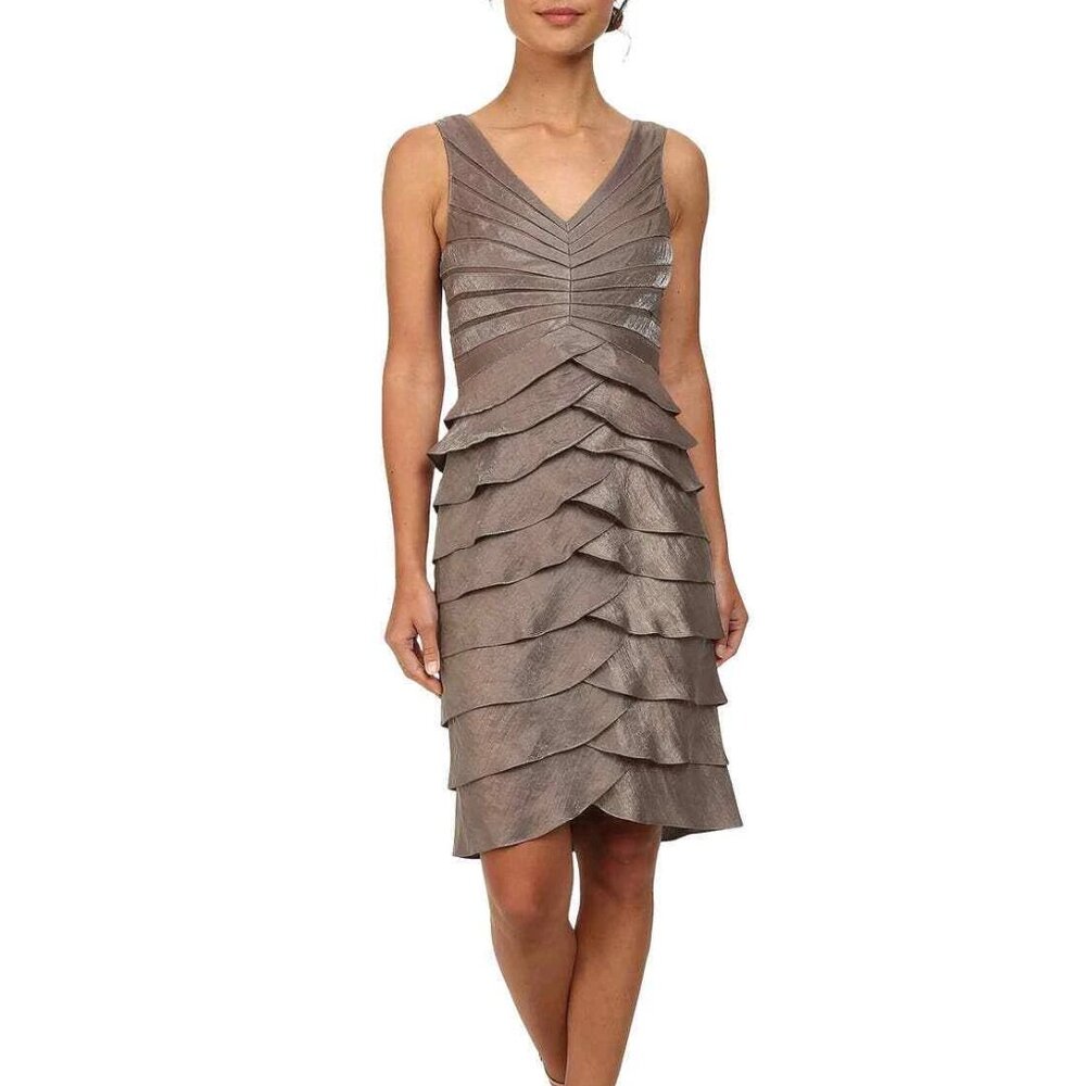 Adrianna Papell Shutter Pleat Dress